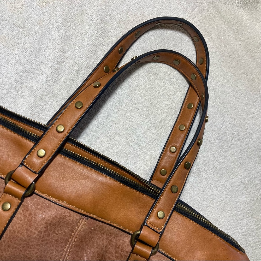 ChillX Large Leather Bag Purse with chain
